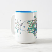 Intricate Star von David Brush-Pen Art Tasse (Vorderseite Links)