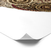 Intricate Steampunk Art: Ornate Organ Clockwork Poster (Ecke)