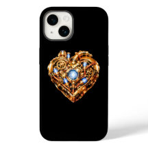 Intricate Steampunk-Mechanik-Herz-iPhone-Hülle