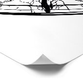 Intricate Symmetrical Pattern: Radial Mandala Poster (Ecke)