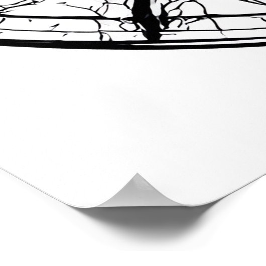 Intricate Symmetrical Pattern: Radial Mandala Poster (Ecke)