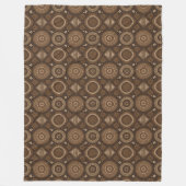Intricate Terrakotta-Afrika-Wurfdecke Design Fleecedecke (Vorderseite)