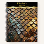 Intricate Textur einer giftigen Schlange Notizblock (Vorderseite)