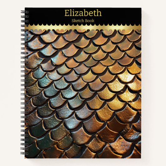 Intricate Textur einer giftigen Schlange Notizblock (Vorderseite)