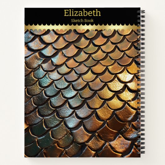 Intricate Textur einer giftigen Schlange Notizblock (Rückseite)