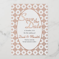 Intricate Wedding Save the Date Einladung