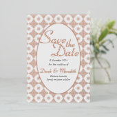Intricate Wedding Save the Date Einladung (Stehend vorne)