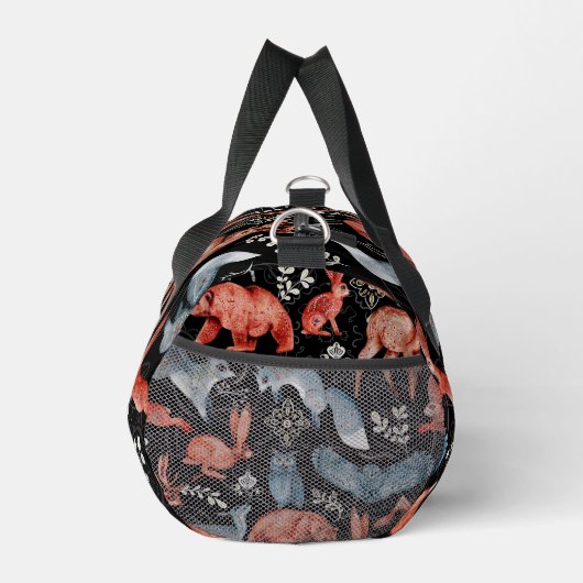 Intricate woodland animals pattern Duffle Bag (Rechts)