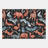  Intricate woodland animals pattern Geschenkpapier Set (Vorderseite)