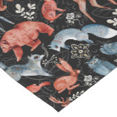  Intricate woodland animals pattern Kurzer Tischläufer (Ecke)