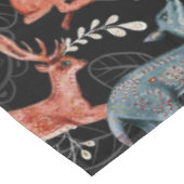  Intricate woodland animals pattern Tischdecke (Schrägansicht)