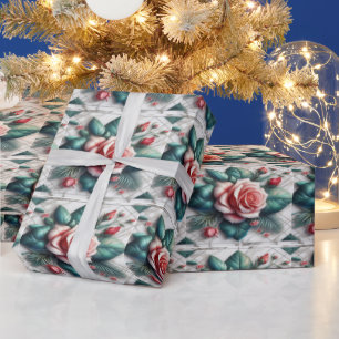 Intricated floral Tile Mosaik Artwork Geschenkpapier