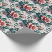 Intricated floral Tile Mosaik Artwork Geschenkpapier (Ecke)