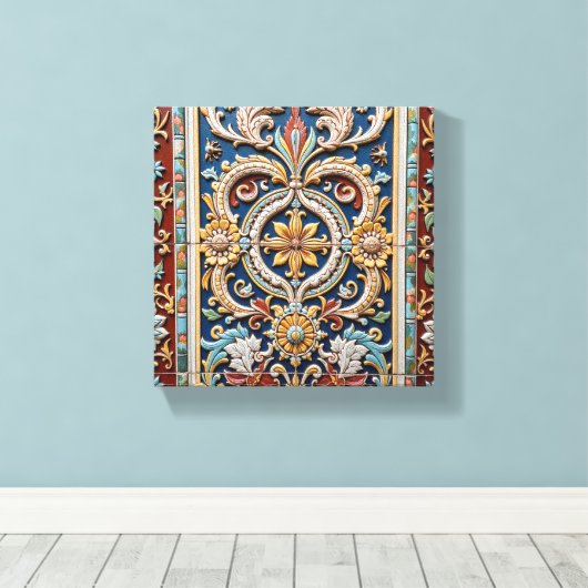 Intricately Carved Frieze Leinwanddruck (Insitu (Holzboden))