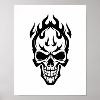 Intricates Celtic-Knotenmuster-Totenkopf-Poster - Poster