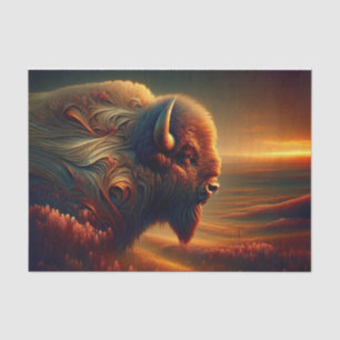 Intricentierte amerikanische Southwest Bison Decou Seidenpapier