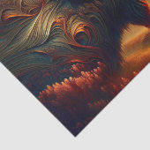 Intricentierte amerikanische Southwest Bison Decou Seidenpapier (Ausschnitt)