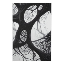 Intricentierte dunkle Bio Kunstdrucke Künstlicher Leinwanddruck