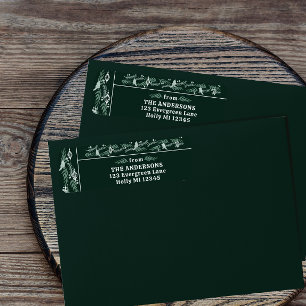 Intricentierte Evergreen Garland Moderner Urlaub R