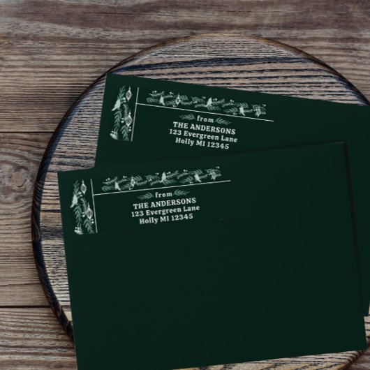 Intricentierte Evergreen Garland Moderner Urlaub R