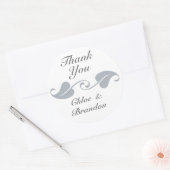 Intricentierte Reben Danke, dass Sie Aufkleber (Umschlag)