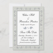 Intricentierte Reben Save the Date (Vorderseite)