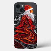 Intricentierte Santa Paper Cut Case-Mate iPhone Hülle (Rückseite)