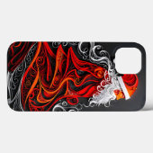 Intricentierte Santa Paper Cut Case-Mate iPhone Hülle (Rückseite (Horizontal))