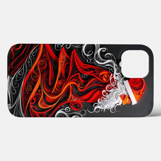 Intricentierte Santa Paper Cut Case-Mate iPhone Hülle (Rückseite (Horizontal))