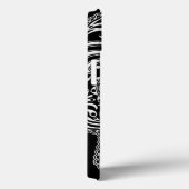 Intricentierter weißer und schwarzer Zuckerschädel Case-Mate iPhone Hülle (Rückseite / Rechts)