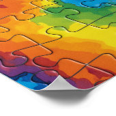 Intricentiertes Macro: Puzzle Interlocking Art Poster (Ecke)