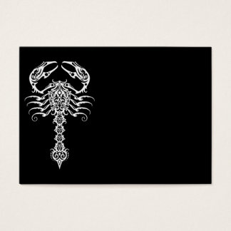 Intricentiertes White Tribal Scorpion