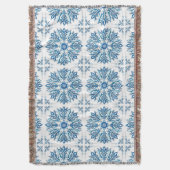 Intricentive Blue Snowflake Design Decke (Vorderseite Vertikal)