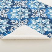 Intricentive Blue Snowflake Design Sherpadecke (3/4)