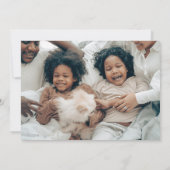 Intricses Snowflake-Muster Feiertagskarte (Rückseite)