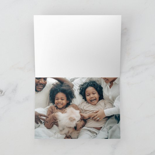 Intricses Snowflake-Muster Feiertagskarte (Innenseite)