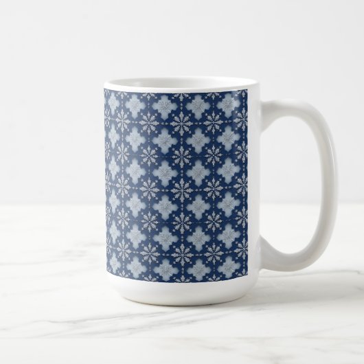 Intricses Snowflake-Muster Kaffeetasse (Rechts)