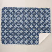 Intricses Snowflake-Muster Sherpadecke (Vorderseite (Horizontal))