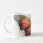 Intricsive Butterfly Design Keramik Tasse (Links)