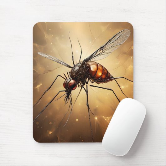 Intrictive Flügel: Das Moskito Fraktal Art Mousepad (Mit Mouse)