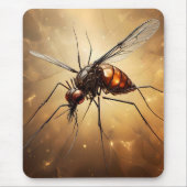 Intrictive Flügel: Das Moskito Fraktal Art Mousepad (Vorne)