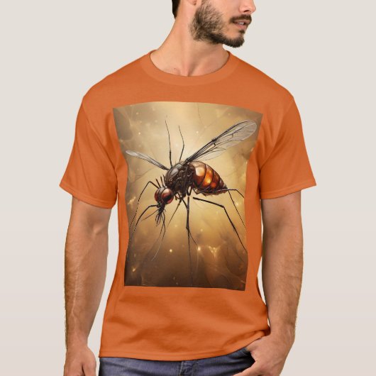 Intrictive Flügel: Das Moskito Fraktal Art T-Shirt (Vorderseite)