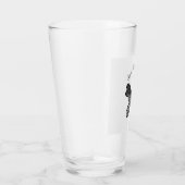 Intrigantes Boho-Mandala-Schmetterling-Schwarz-Wei Glas (Rechts)