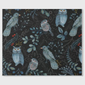 Intrigates Blumen- und Paisleymuster  Geschenkpapier (Flach)