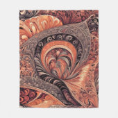 Intrigates Boho-Abstract-Mandala-Muster Fleecedecke (Vorderseite)