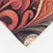 Intrigates Boho-Abstract-Mandala-Muster Fleecedecke (Ecke)