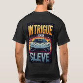 🏁 Intrige jeder Ärmel Silber-Sportwagen Luxus T-Shirt (Rückseite)