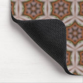 Intrigierendes geometrisches Sternmuster in Erdtön Mousepad (Ecke)