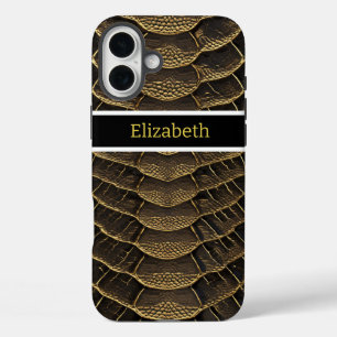 Intrikate Details einer lebhaften, giftigen Schlan iPhone 16 Plus Hülle