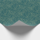 Intrikate, gepolsterte Textur, türkisfarbener abst Geschenkpapier (Ecke)